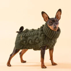 PAIKKA Handmade Knit Sweater -Bester Tierserien Laden paikka handmade knit sweater green 217735 0500 none