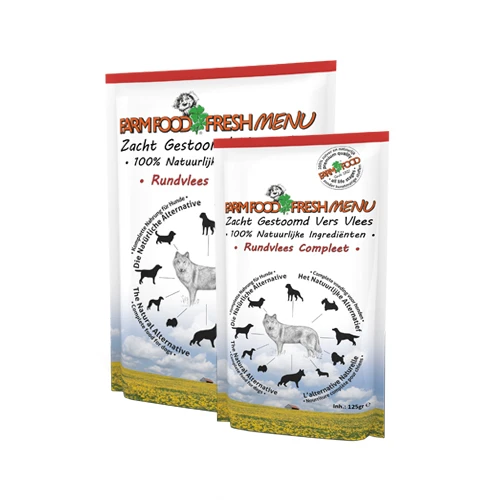 Farm Food Fresh Menu - Rindfleisch Komplettmenü 3 Farm Food Fresh Menu - Rindfleisch Komplettmenü