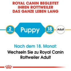 Royal Canin Rottweiler Puppy - Hundefutter -Bester Tierserien Laden royal canin rottweiler puppy hondenvoer 140002 0500 none