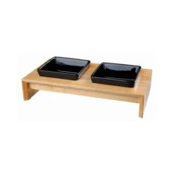 Trixie Napf-Set - Keramik/Holz -Bester Tierserien Laden trixie voer waterbak set keramiek hout 178711 0500 none