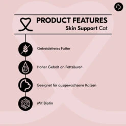 Vetality Skin Support - Katzenfutter -Bester Tierserien Laden vetality skin support kattenvoer 213383 0500 none