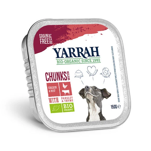 Yarrah - Hundefutter In Soße Rind Mit Petersilie & Thymian Bio 3 Yarrah - Hundefutter In Soße Rind Mit Petersilie & Thymian Bio